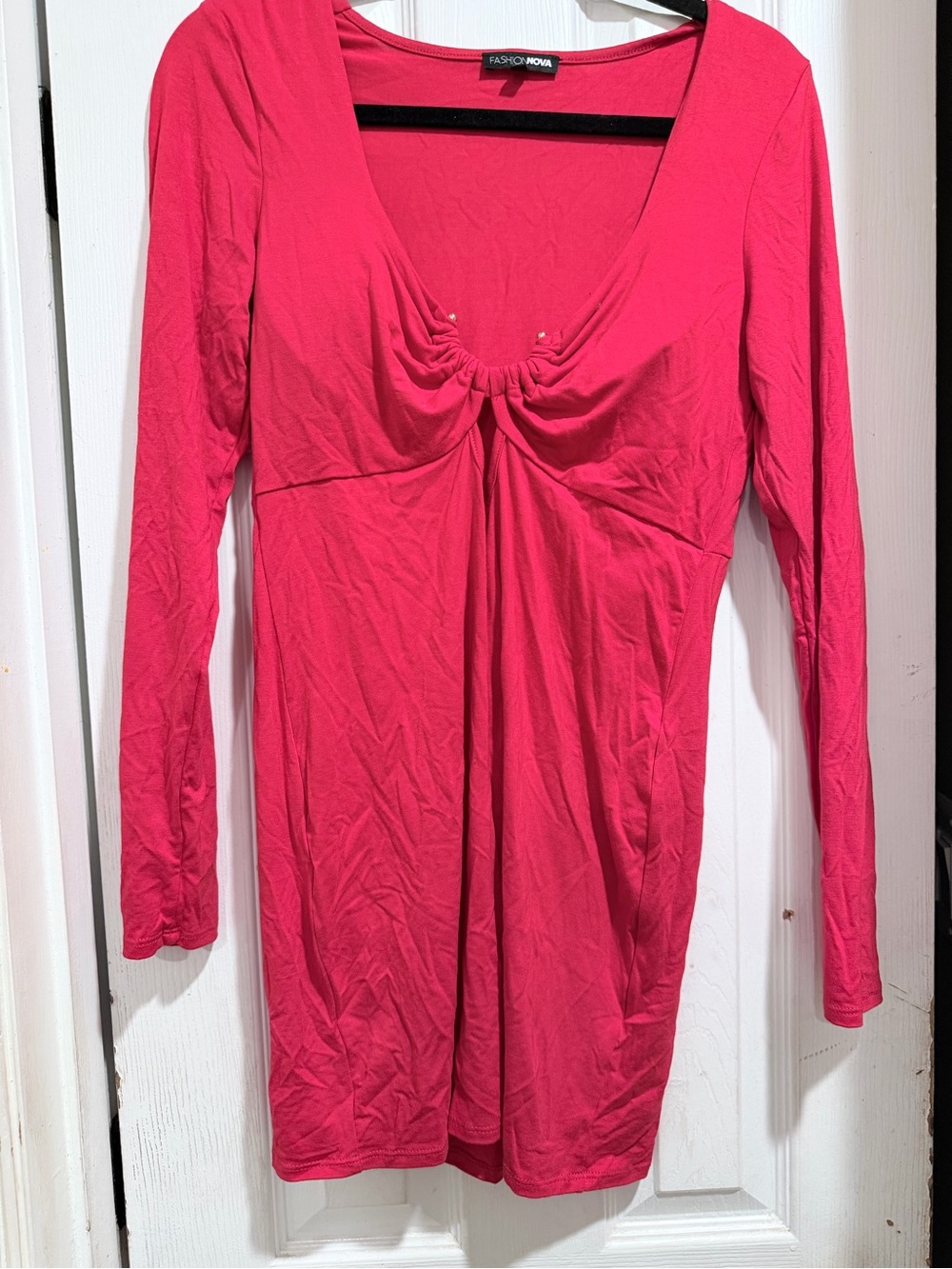 Beaded Gold Spaghetti Strap Dress - Picture 4 of 4